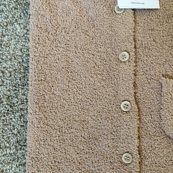 Baby 7AM Enfant Sleeveless Romper Pecan Tan Size 9-12 m NEW - Picture 3 of 8